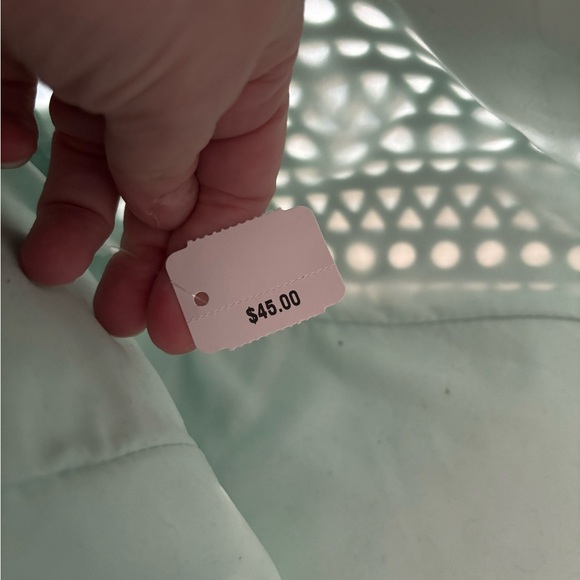 Bath & Body Works Gray and Mint Tote Bag with Mint Pouch - Picture 5 of 6